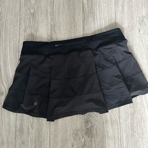 Lululemon Black Pace Rival Skirt Skort Size 12